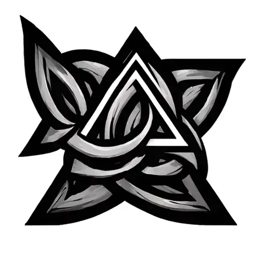 Triangle Outline Intertwined