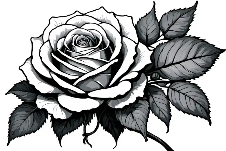 Camille Going Through Middle Of A Rose Intertwined