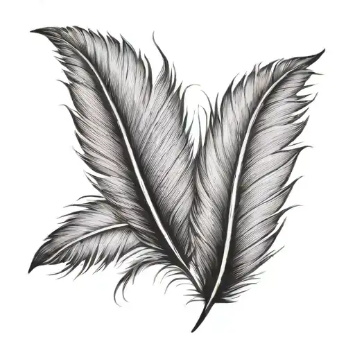Feather Birds Small Lettering Small