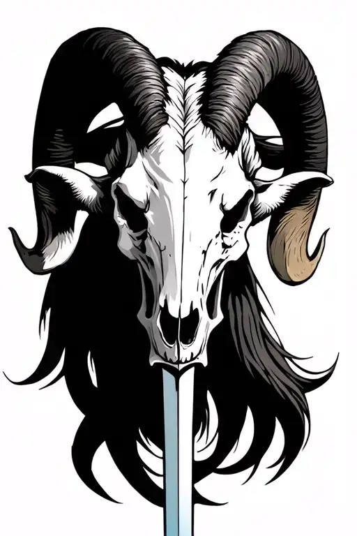 Goat Skull Sword