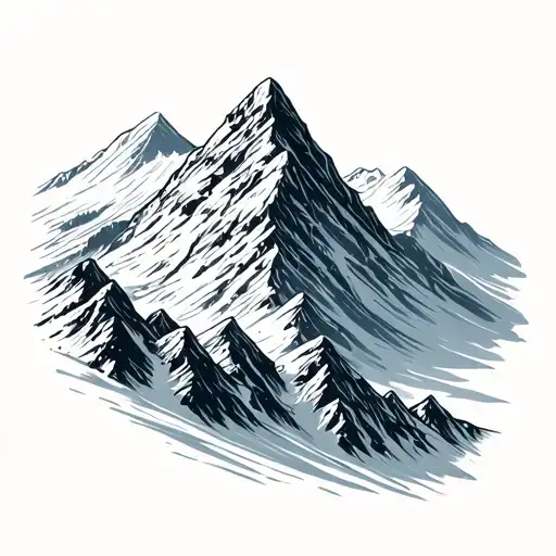 Mountian With Snow