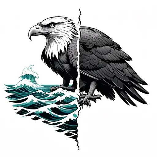 Eagle That Separates The Sea In Two