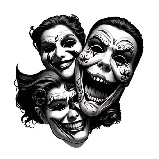 Cry Now Laugh Later Masks