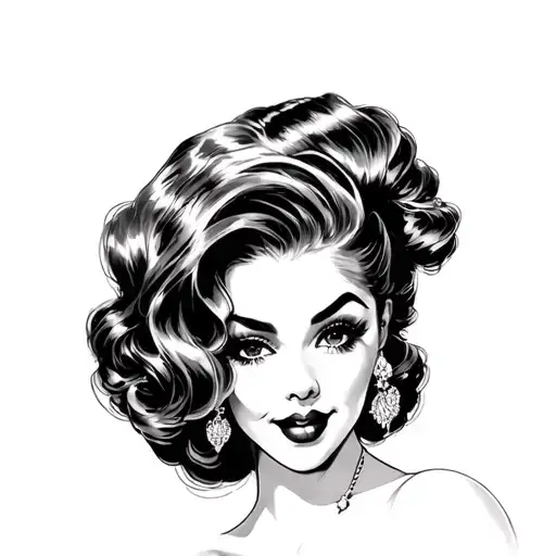 Black Pin Up Girl