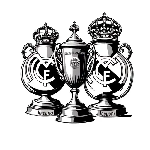 Real Madrid Plus Trophies In Calves