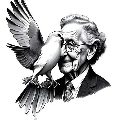 Grandparents And Dove