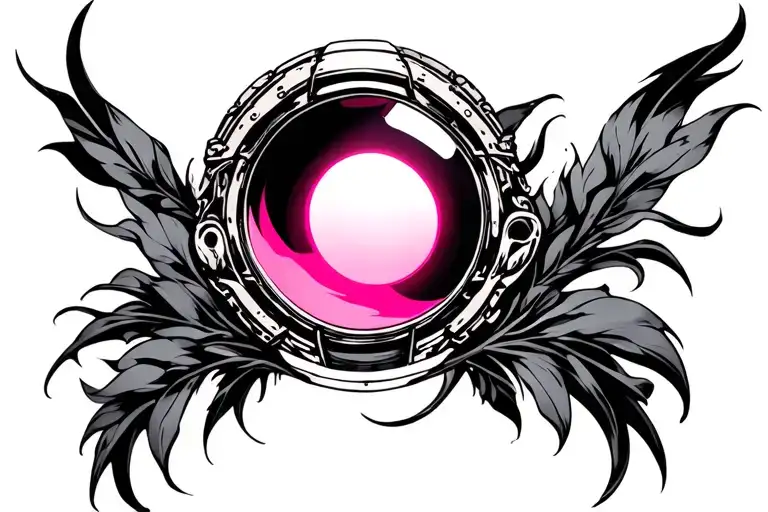 Halo Mirror In Hot Pink