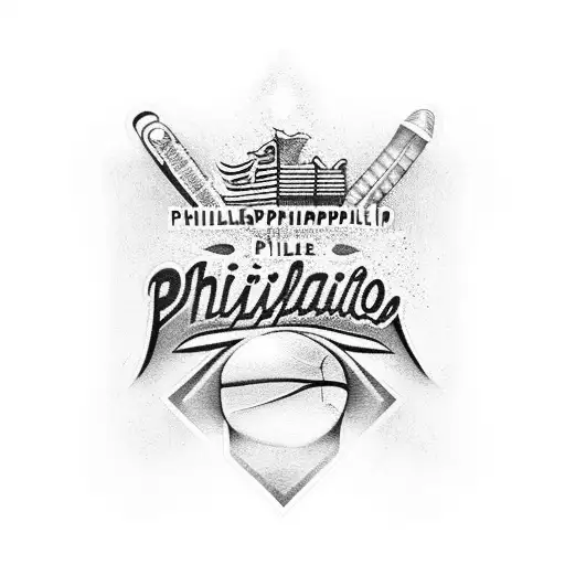 Philadelphia Sports Themed Bicep Sleeve With Wave