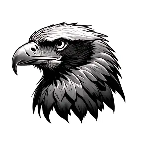 Eagle Head Side View Realistic