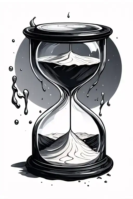 Sand Fall Between Your Fingers Hourglass