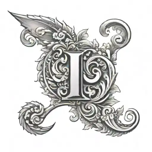 Letter J Hidden Within The Design
