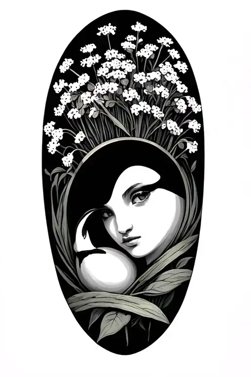 Orcaid With Baby's Breath Growing Inside