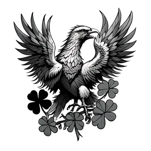 Phoenix And Luck Clover Garnish