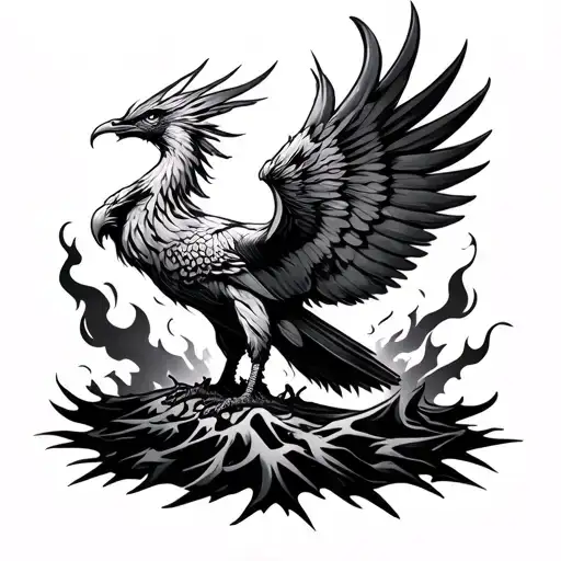 Phoenix Rising From The Ashes