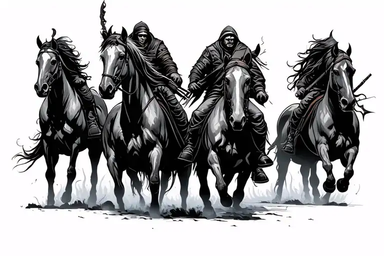 Four Horseman Apocalypse Riders