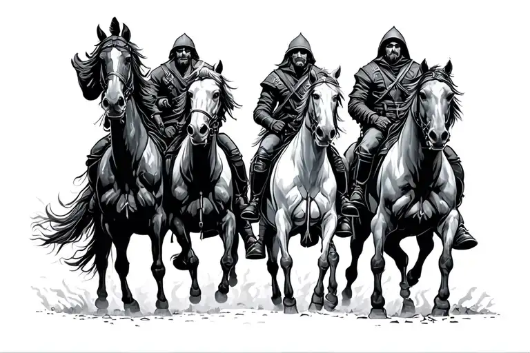 Four Horseman Apocalypse Riders