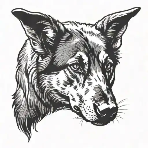 Black Sheep With A German Shepherd Shadow