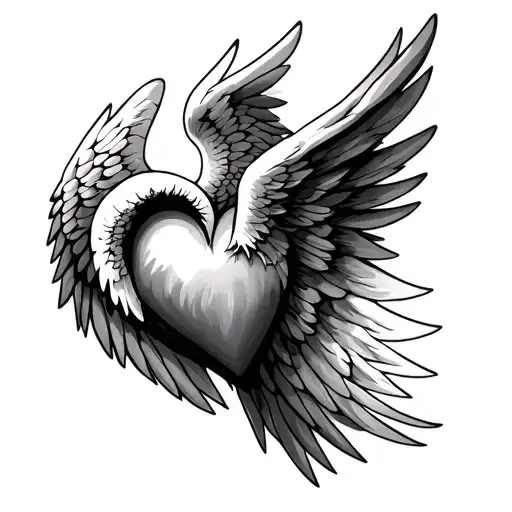 Heart Angel Wings