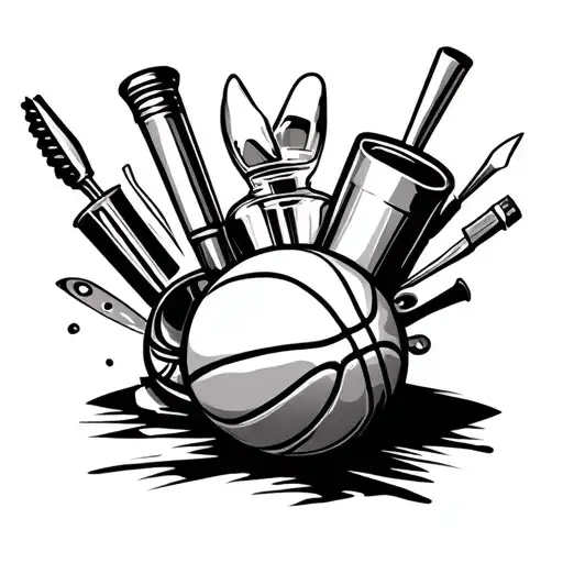 Bartender Tools And Basketball