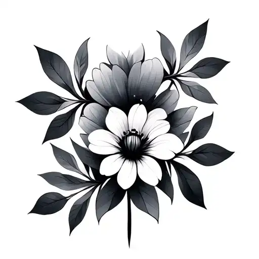 Geometry Flowers Symbolizing
