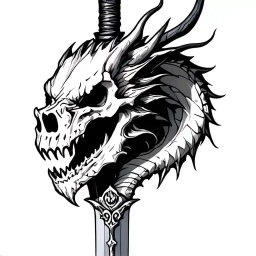 Dragon Skull Sword
