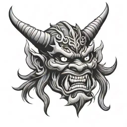 Japanese Oni Mask