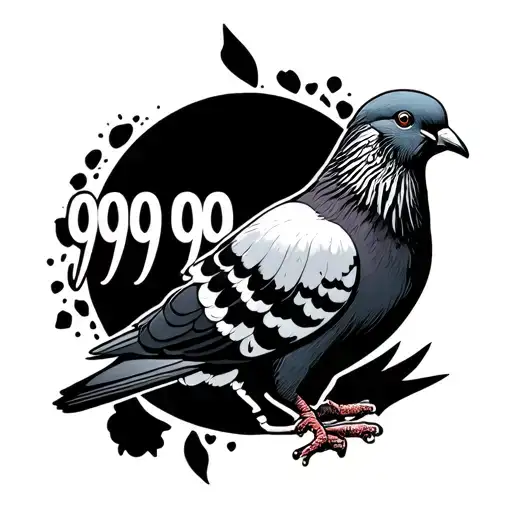 The Number 999 Juice Wrld With A Peace Pigeon