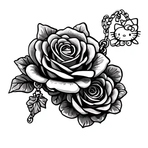 Rose Rosary Beads In Hello Kitty Involved