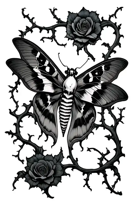 Vines And Death Moth