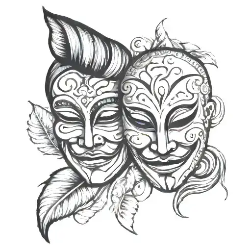 Happy And Sad Drama Mask