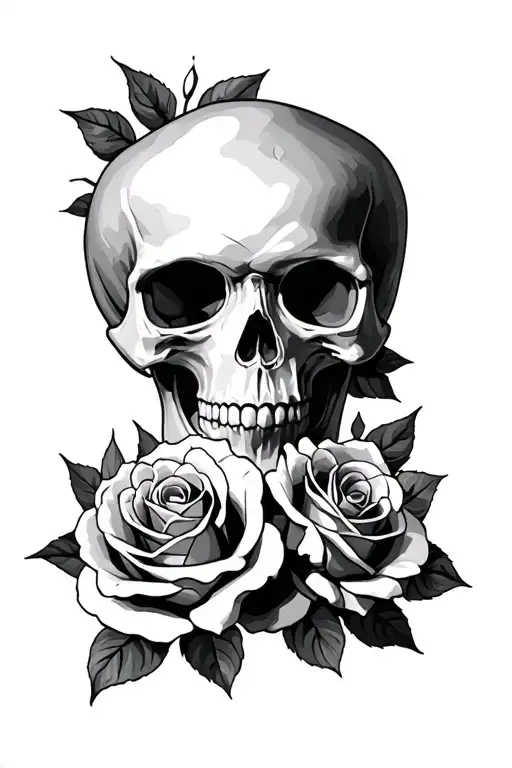 Skull And Roses