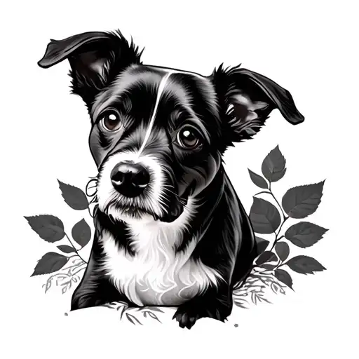 Rose With Dog Sitting