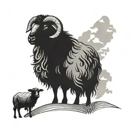Black Sheep With Shepard Silhouette