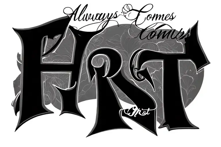 Family Always Comes First With Roman Numerals Dob