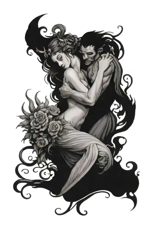 Hades And Persephone Embracing