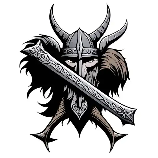 Viking And Brotherhood Symbol Integrated