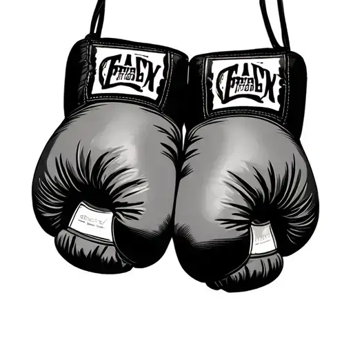 Boxing Gloves Hanging Off One
