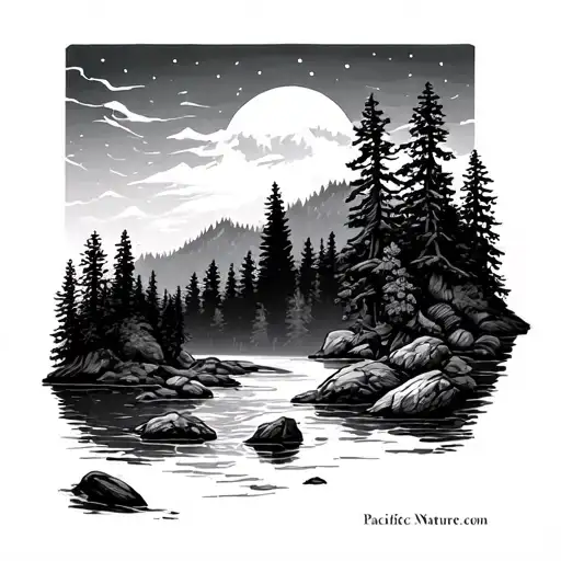 Pacific Northwest Nature Scene