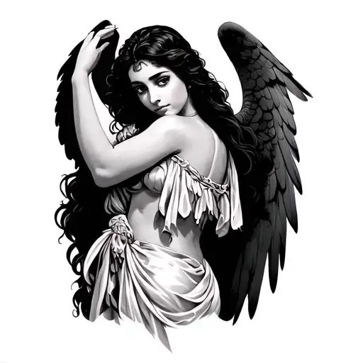 Latina Angel Looking