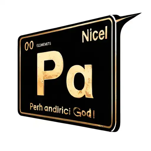 Nickel And Gold Periodic Element