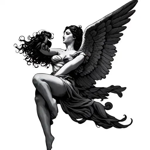 Latina Angel Falling