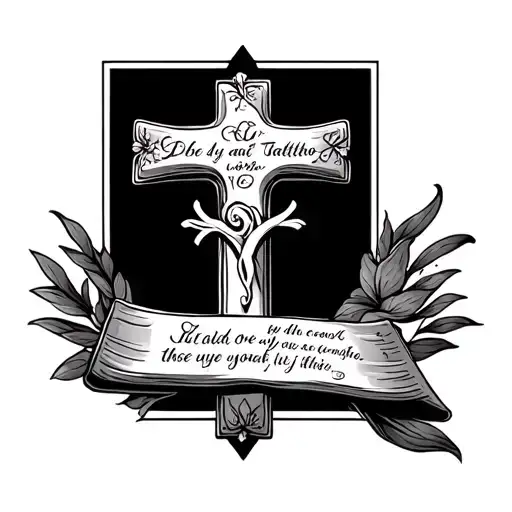 Cross With Bible Verse