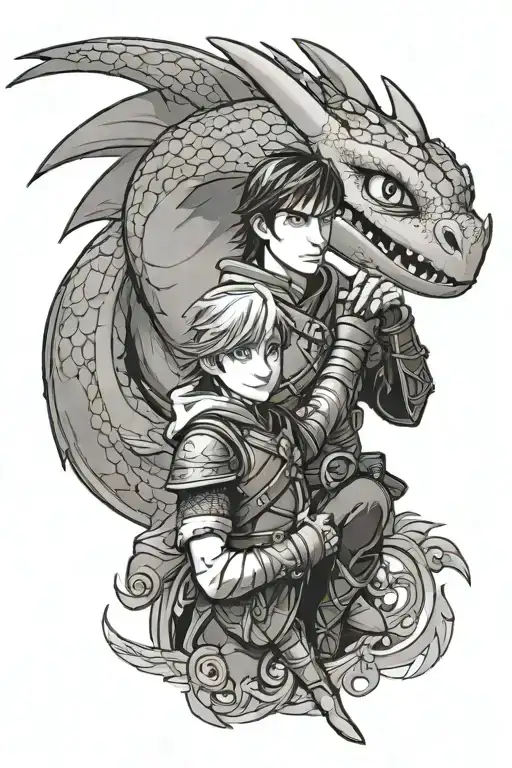 How To Train Your Dragon And Flynn Rider
