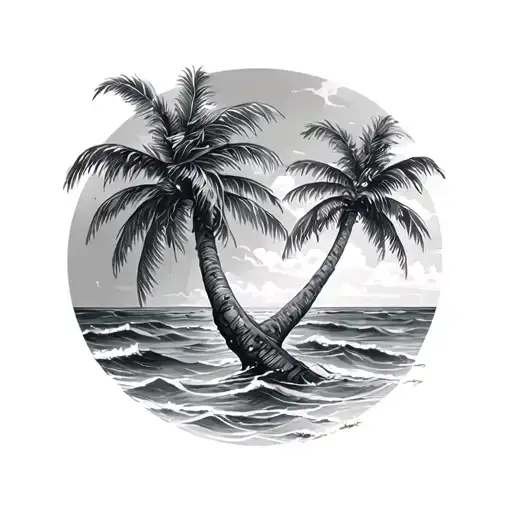 Palm Trees Ocean