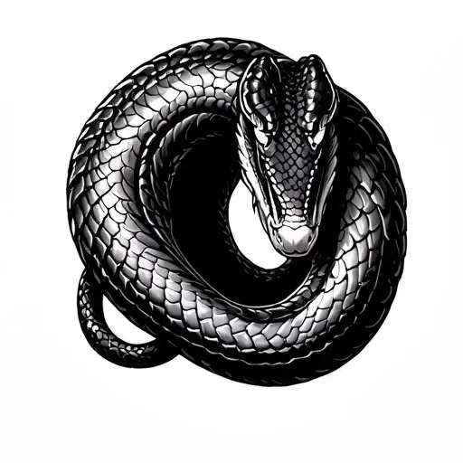 Cobra Snake Coiled
