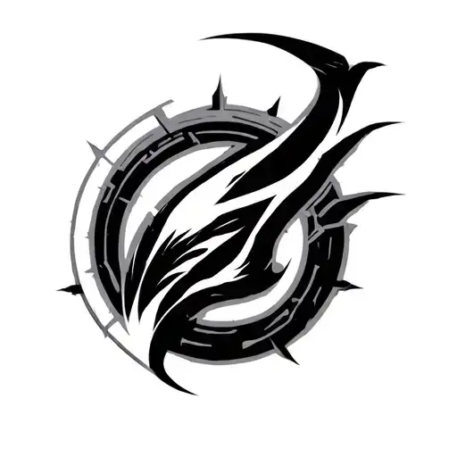 Starcraft Protoss Symbol Cyber Sigilism Tattoo Design