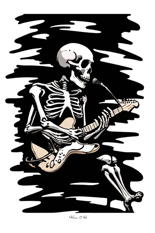 Skeleton Writing A Song