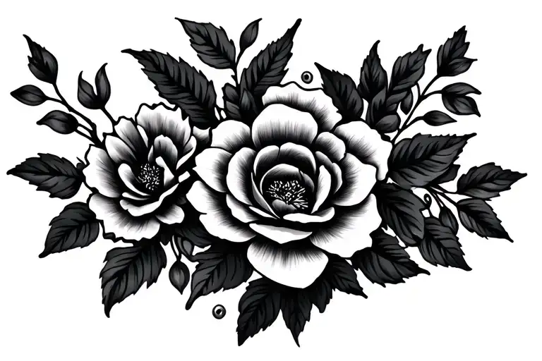 Throat Tattoo For Women With Memento Vivere Flowers Fine Line Vinery