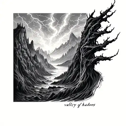 Valley Of Shadows With Thunder