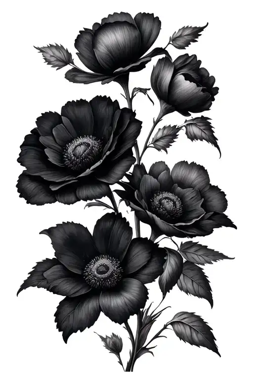 Black Flowers